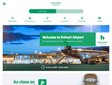Tablet Screenshot of hobartairport.com.au